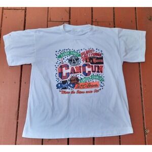 Vtg 90s Cancun Señor Frogs Hard Rock Margarittaville Pat O'Briens, Size XXL